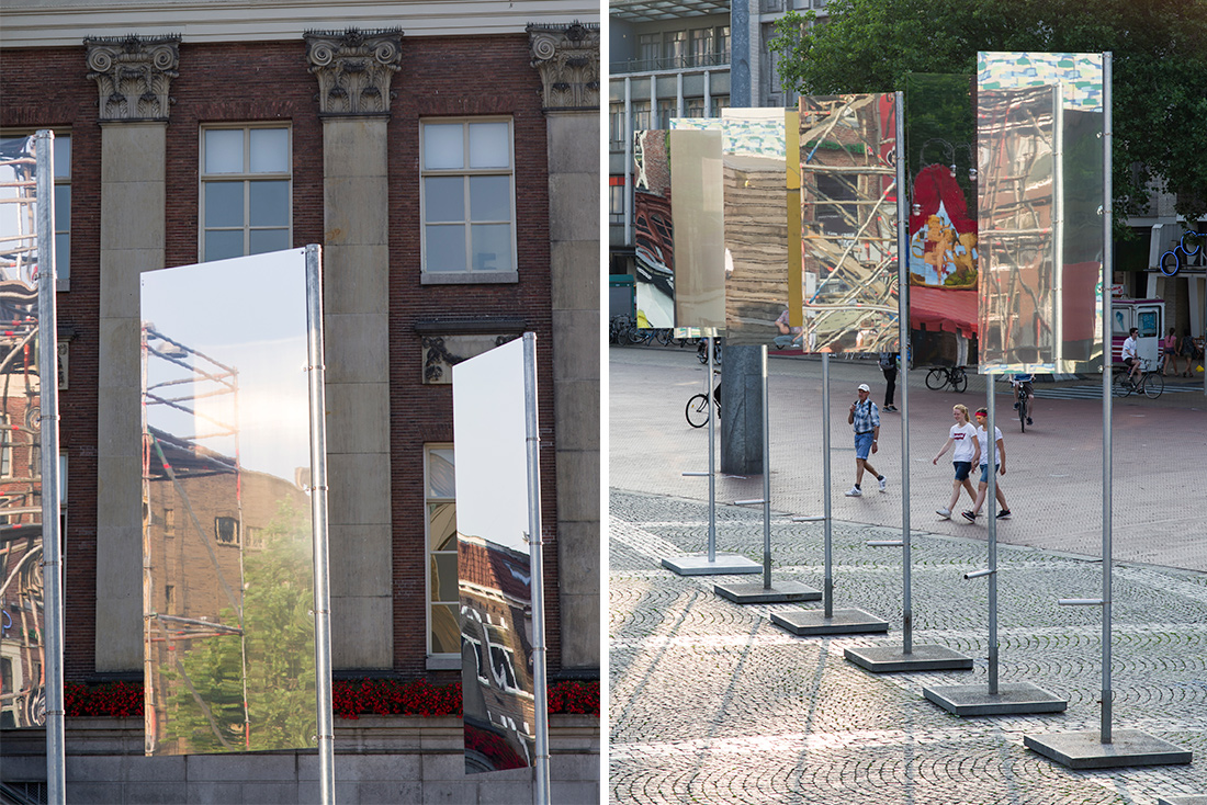 REflags, interactive installation in public space